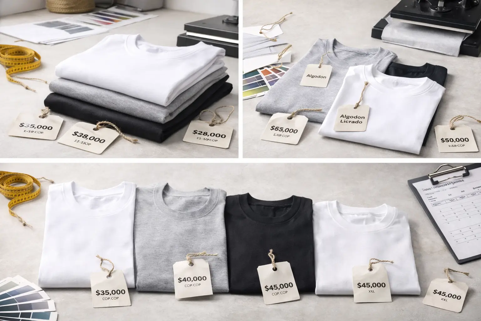 Cuánto cuestan las camisetas personalizadas según cantidad y tipo de estampado